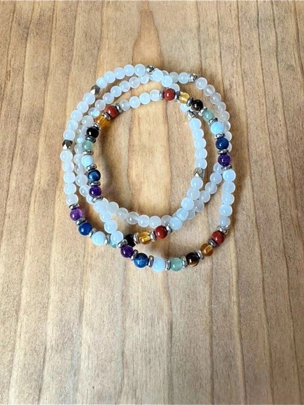 Evolve Mala Chakra Mini Bracelet Set | 3 Stretch Beaded Bracelets